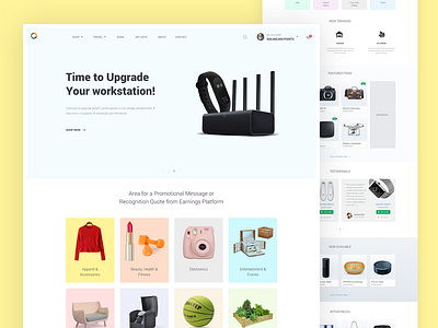 E-commerce Homepage by Naoshad Alam on Dribbble