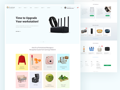 E-commerce Website apparel clean ecommerce electronics online product sell shop tools travel ui