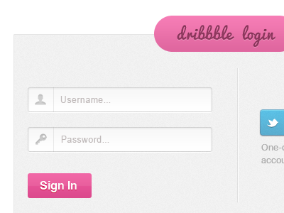 Login Small box dribbble login sign in simple sleek ui user interface ux