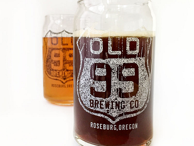 Old 99 Brewing Co. Iconoflage Glasses 02 art beer branding cheers digital doodle drawing hand drawn illustration ink logo vector