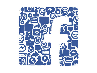 Iconoflage Facebook Logo doodle drawing facebook hand drawn icon icons illustration ink logo pen social media