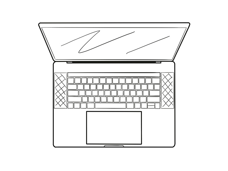 MacBook Pro Top Iconic Illustration by Scott Hofford on Dribbble