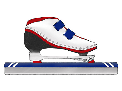 Speed Skate Illustration drawing hand drawn illustration sport