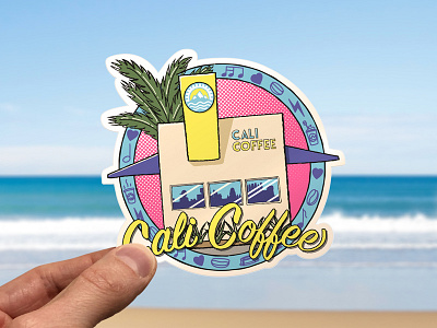 Cali Coffee Shop Sticker Final