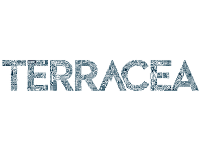 Terracea Iconoflage Logotype art branding doodle drawing drawn hand drawn icon illustration logo typography