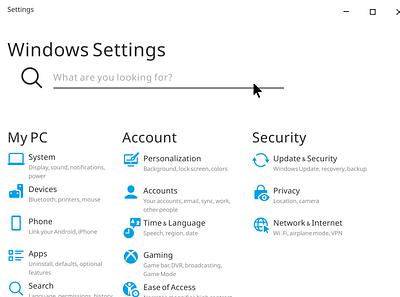 DailyUI's Design Challenge - Day 7: Settings 007 app challenge dailyui design figma modern redesign settings ui ux windows windows 10