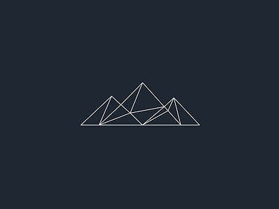 The Cairn Project branding identity logo mountains visual identity
