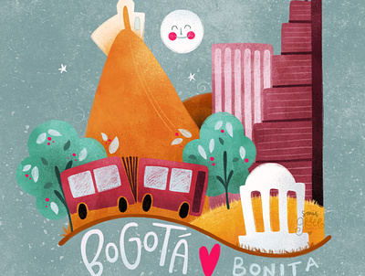 Bogota Bonita branding city illustration design digital illustration graphic design illustration typography
