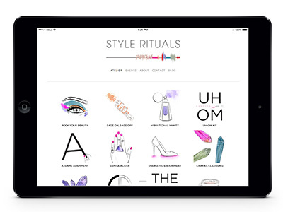 Style Rituals Homepage Layout