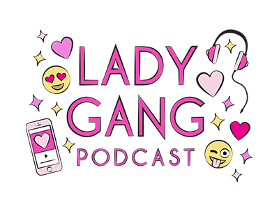 LadyGang Digital Sticker Pack digital emoji feminine hearts icons illustration ios 10 line art phone smiley face sticker vector