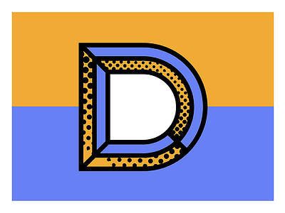 The Letter D color d illustration lettering