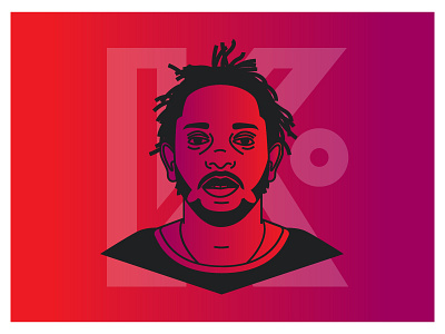 Kendrick hip hop illustration kendrick lamar music portrait