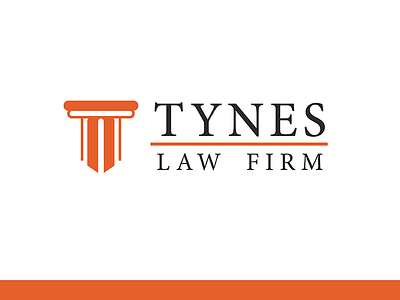 Tynes Law Firm branding color law logo mark typography