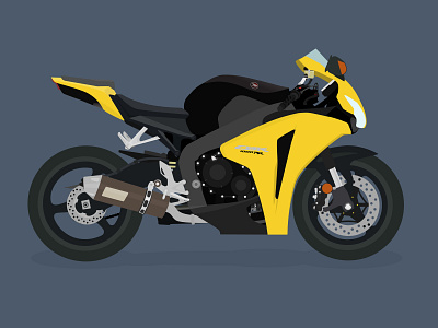 2008 Honda CBR 1000RR illustration vector