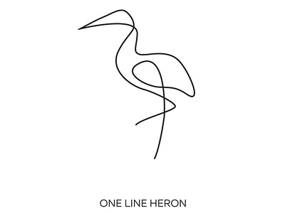 ONE LINE HERON