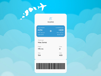 Boarding Pass - Daily UI 024