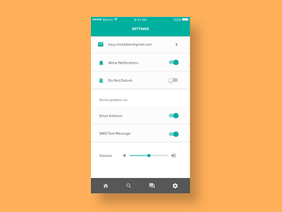 Daily UI - Day 007 - Settings daily ui day 007 day 7 mobile settings