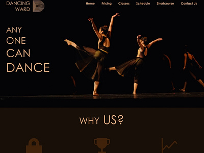 Dancing Ward : Landing Page