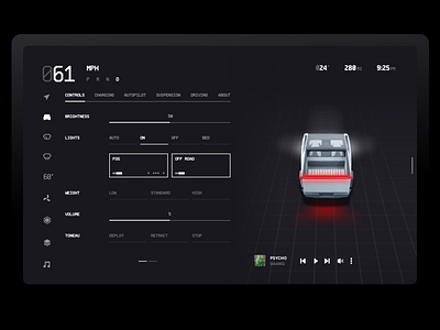 Tesla Cybertruck Dashboard