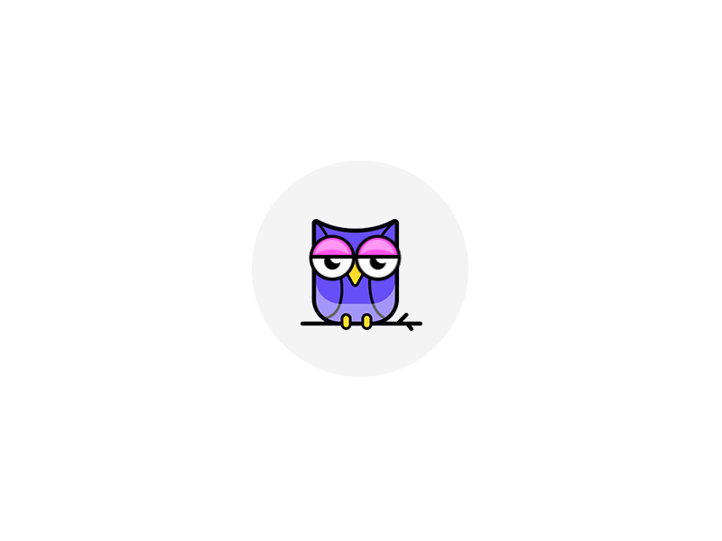 Owl/Sleep animation icon owl sleep