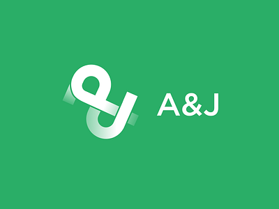 A&J - Wealth Management Company $ 2021 ampersand clever fusion gradient logo linked mgmt minimal wealth