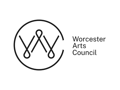 Worcester Arts Council 2021 arts bw clever compass elegant logo massachusetts minimal w.a.c. worcester