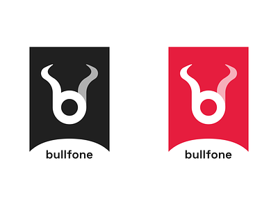 Bullfone bull bullfone cape clever design lettermark logo matador minimal spain swoop