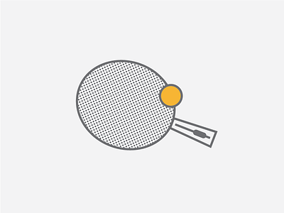Ping pong! ball illustration line paddle ping pong pingpong school bus yellow
