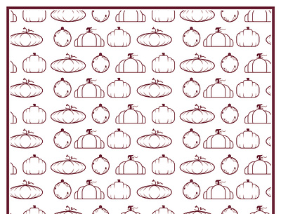 pumpkin pattern adobe design illustration pattern vector