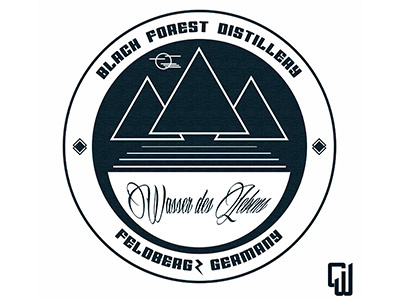 Black Forest Distillery logo christovw design distillery illustrator liquor logo