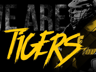 We Are Tigers athlete college lacrosse photoshop sport design