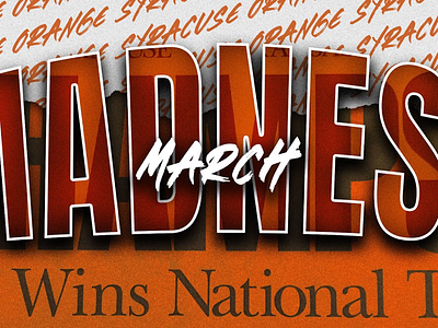 Syracuse March Madness adobe basketball design smsports syracuse
