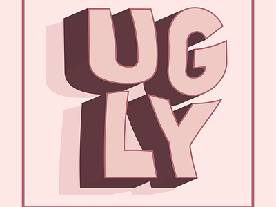 Ugly in Pink adobe design font illustrator letters type
