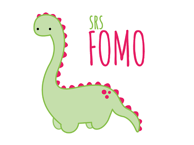 Fomosaurus color cute dinosaur illustrator