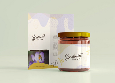 Beetastic Honey branding business cards design graphic design label logo print product design typography vector