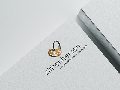Zirbenherzen Handcraft branding design graphic design logo typography vector