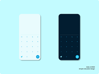 Simple Calculator UI #DailyUI #004 004 app calculator dailyui dailyui004 design simple calculator ui ui
