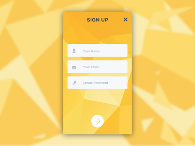 DailyUI#1 - Sign Up mobile signup ui