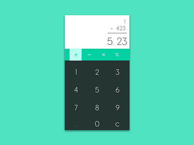 DailyUI#4 - Calculator calculator mobile