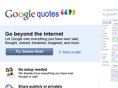 Google Quotes rebound