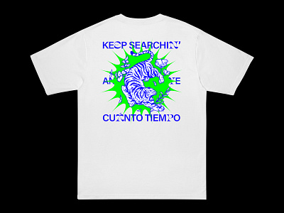 Cuanto Tiempo design everpress graphic design graphic tshirt illustration layout line art street wear t shirt tiger typography