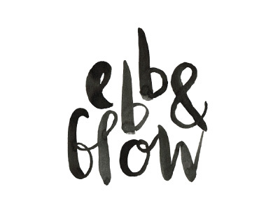 Ebb Flow brush letting ebb flow gouache hand lettering ink letting paint typography watercolor