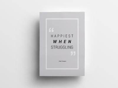 Kate Tempest Quote happiest when struggling inspiration kate tempest poet print rapper typography