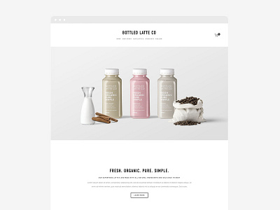 Bottled Latte co concept brand concept design ecommerce heather maehr layout oregon portland product design responsive squarespace typography ui ui ux ux visual designer web design