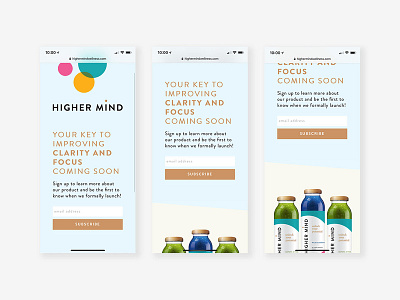 Higher Mind Wellness ecommerce higher mind wellness illustration mobile design naturopathic beverage responsive retail shopify typography ui ux website design wordpress