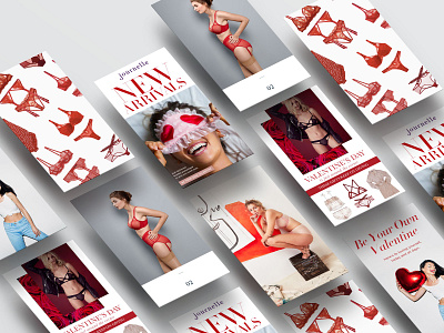 Journelle digital design email design fashion journelle lingerie newsletter design photo editing typography visual designer web graphics