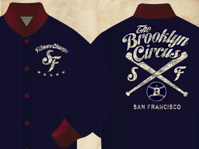 Bkc sf satin baseball jacket