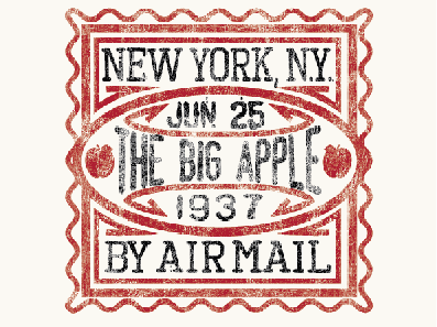 NEW YORK AIRMAIL design graphic new york newyorkcity ny nyc type typography