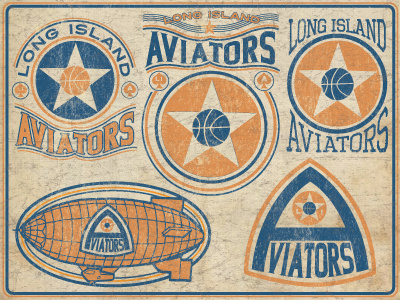Long Island Aviators americana antique aviators basketball design graphic li logo longisland new ny nyc rustic star vintage york