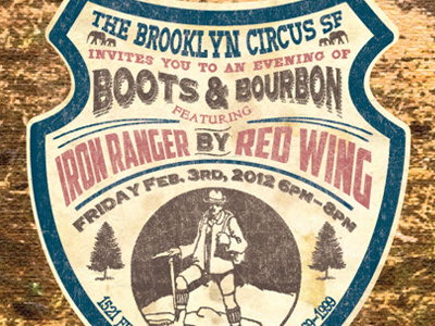 The Brooklyn Circus S.F. x Red Wing Boots americana brooklyn design francisco graphic new ny nyc rustic san sf type typography vintage york